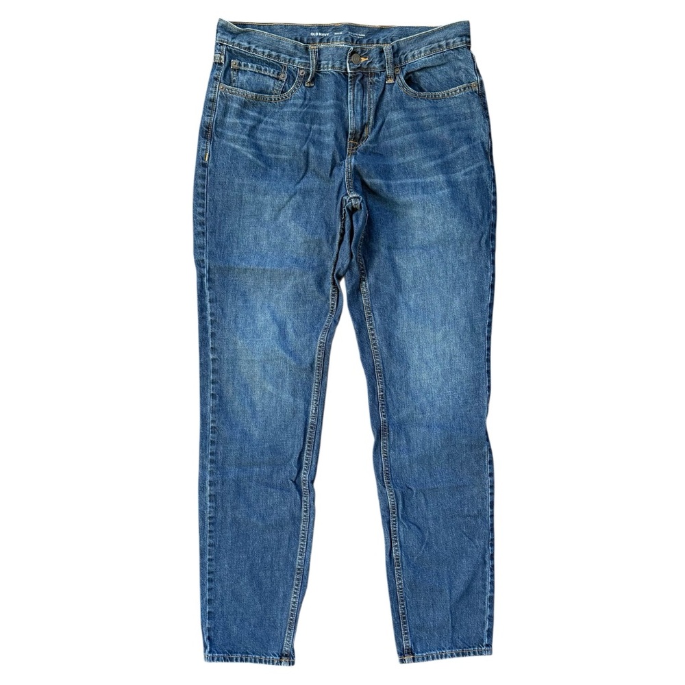 Old Navy Men’s Wow Athletic Taper Non-Stretch Dark Wash Denim Jeans Size 34 x 36